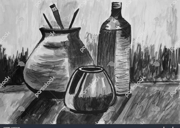عکس ایده نقاشی طبیعت بی جان