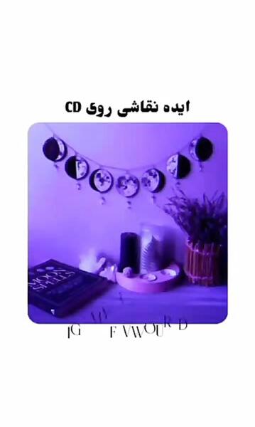 عکس ایده طرح نقاشی روی سی دی