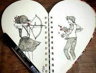 عکس ایده نقاشی قلب شکسته