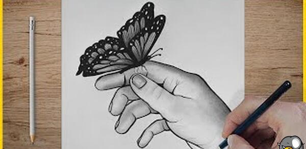 عکس ایده نقاشی کشیدن روی دست