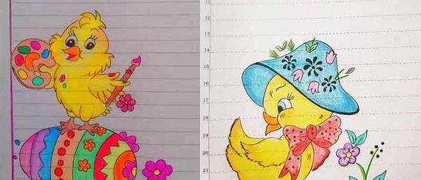 عکس ایده نقاشی برای کلاس اولی ها