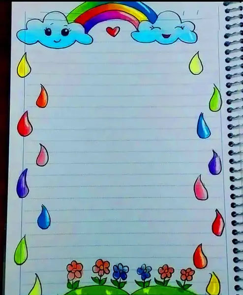 عکس ایده نقاشی برای دفتر کلاس اول