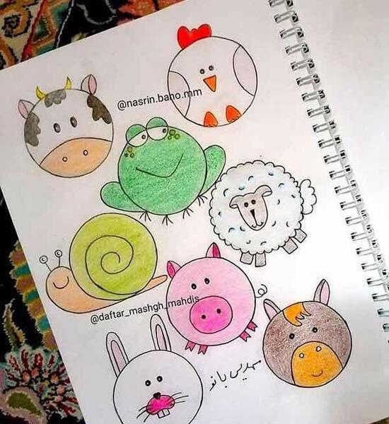 عکس ایده نقاشی گوگولی ساده