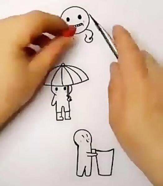 عکس ایده ی نقاشی ساده کیوت
