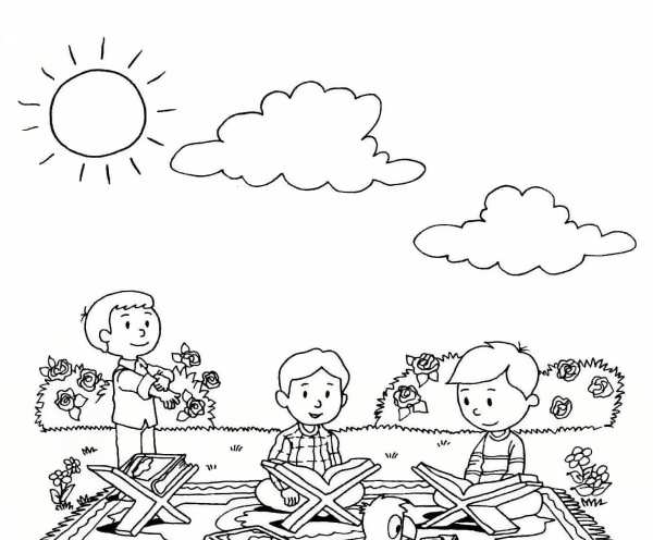 عکس ایده نقاشی برای ماه رمضان