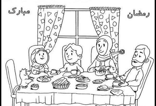 عکس ایده نقاشی برای ماه رمضان