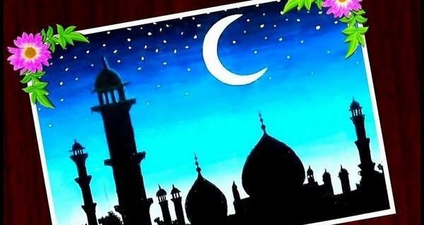 عکس ایده نقاشی برای ماه رمضان