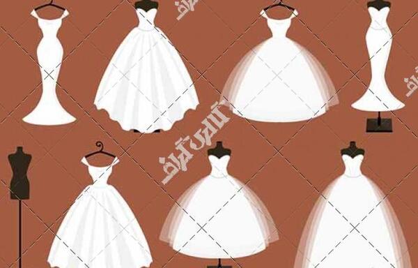 عکس ایده نقاشی لباس عروس