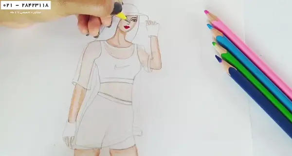 عکس ایده نقاشی لباس مجلسی