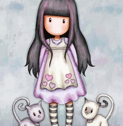 عکس ایده نقاشی کیوت دخترانه