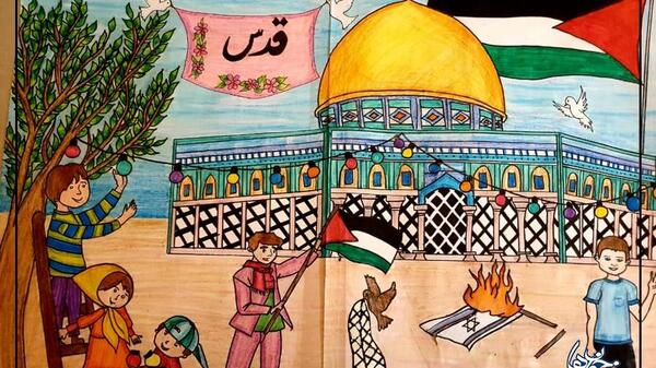 عکس ایده نقاشی روز قدس