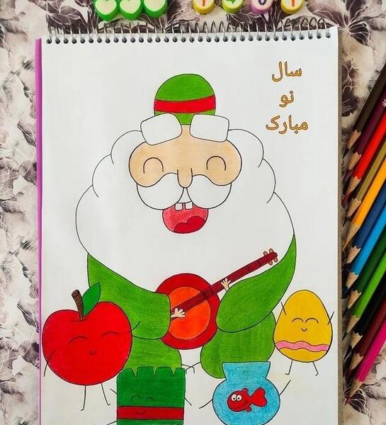 عکس ایده نقاشی عید