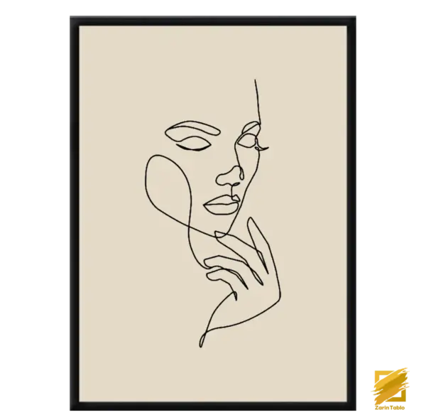 عکس ایده نقاشی مینیمال عاشقانه