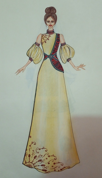 عکس ایده نقاشی برای طراحی لباس