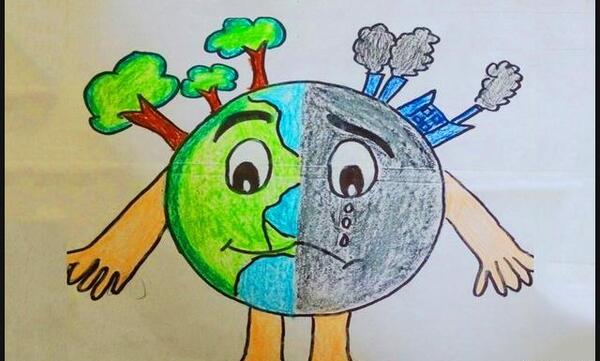 عکس ایده نقاشی محیط زیست