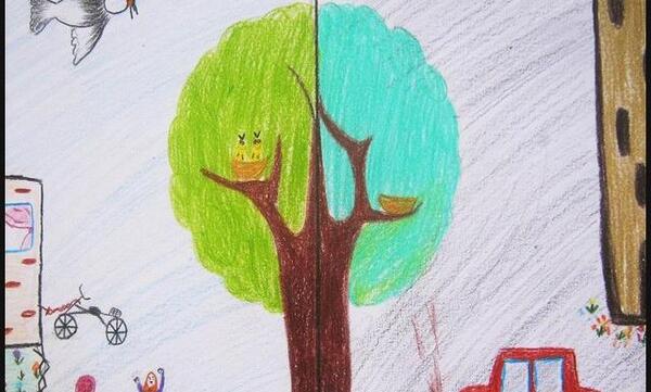 عکس ایده نقاشی محیط زیست