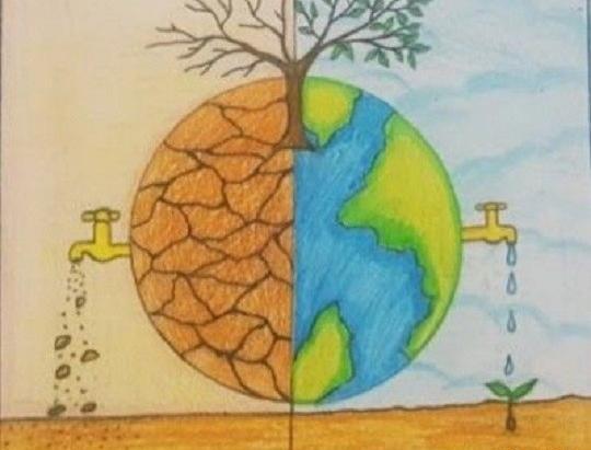 عکس ایده نقاشی زمین پاک