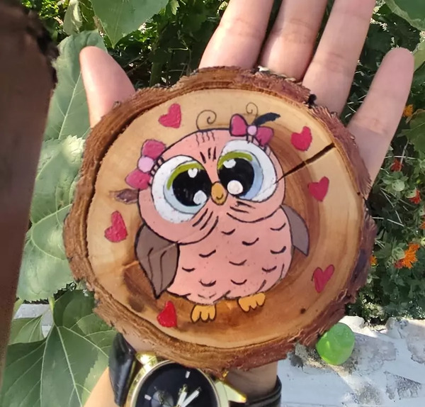 عکس ایده ی نقاشی روی چوب