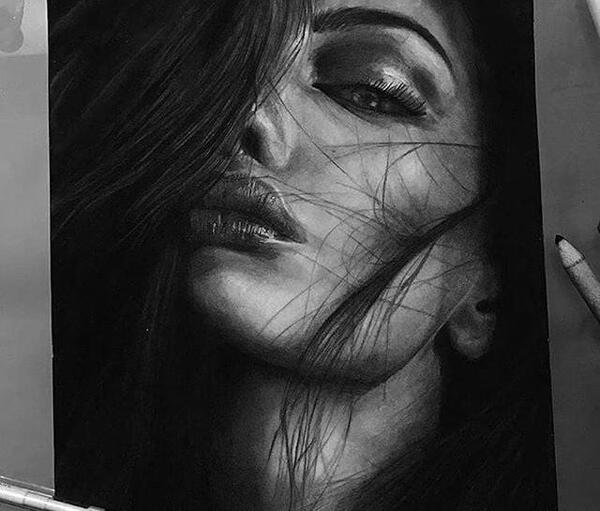 عکس ایده نقاشی چهره دارک