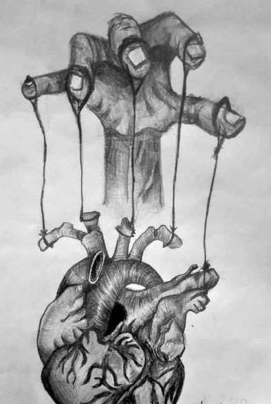 عکس ایده نقاشی چهره دارک