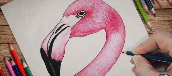 عکس ایده نقاشی کیوت با مداد شمعی