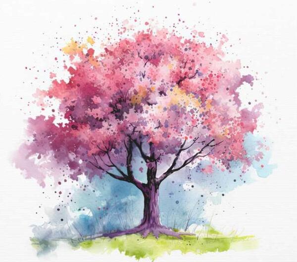 عکس ایده نقاشی آبرنگ حرفه ای