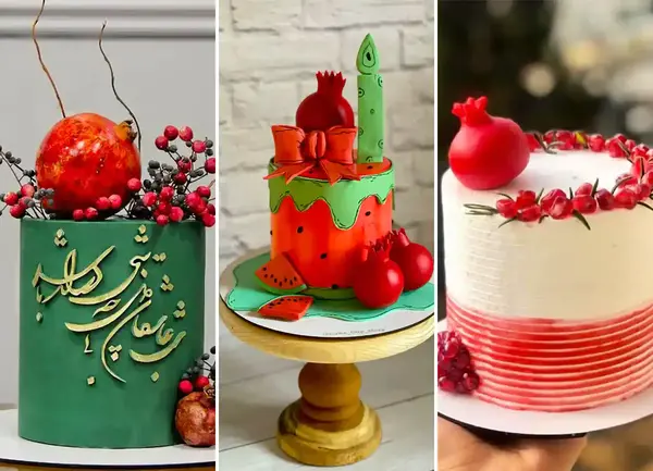 ایده عکس کیک یلدا