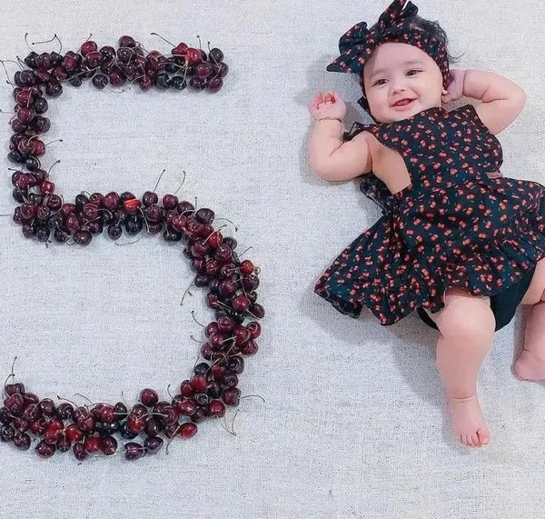 ایده عکس سه ماهگی با بادکنک
