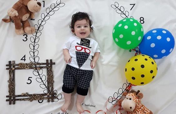 ایده عکس 5ماهگی