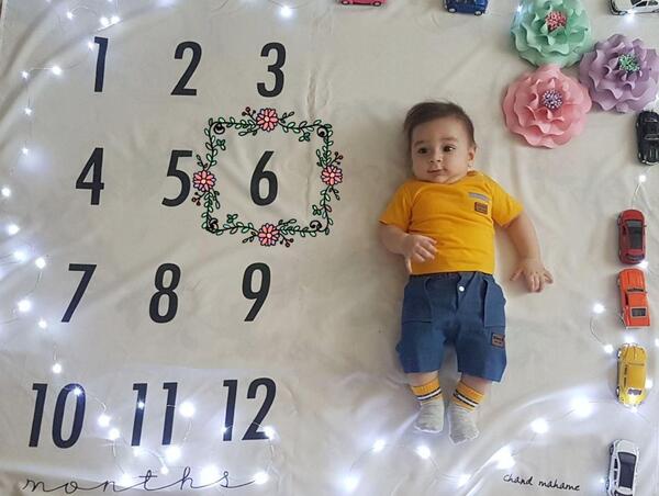 ایده عکس نوزاد با ریسه