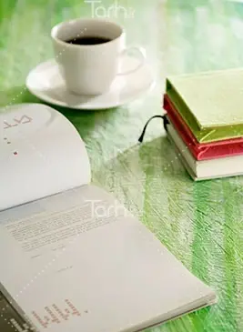 بك گراند عکس قهوه و کتاب