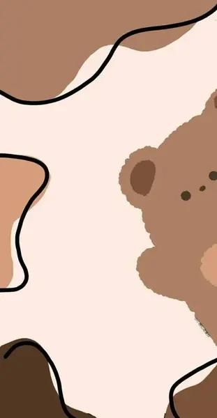 بك گراند عکس قهوه ای کیوت
