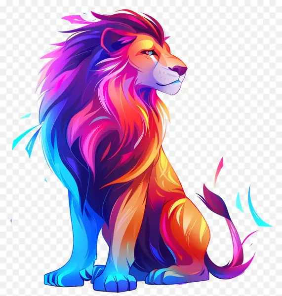 عکس شیر بدون بک گراند