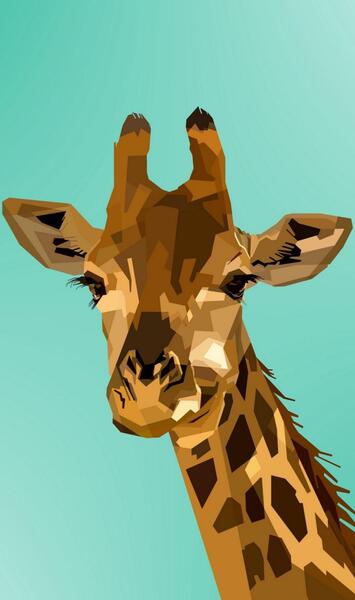 عکس زرافه برای بک گراند