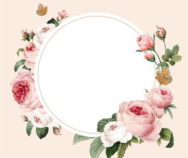 قاب عکس خالی گل