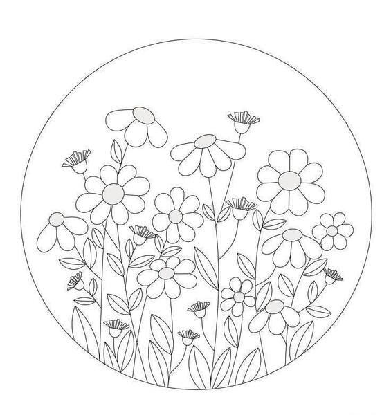 عکس خام گل برای گلدوزی