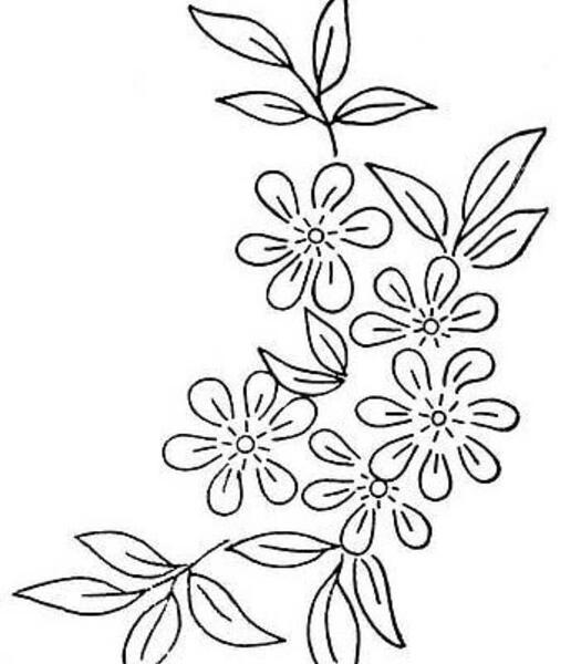 عکس خام گل برای گلدوزی