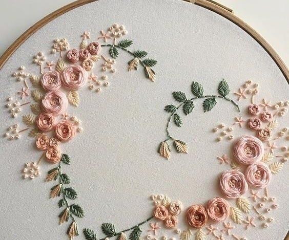 عکس خام گل برای گلدوزی