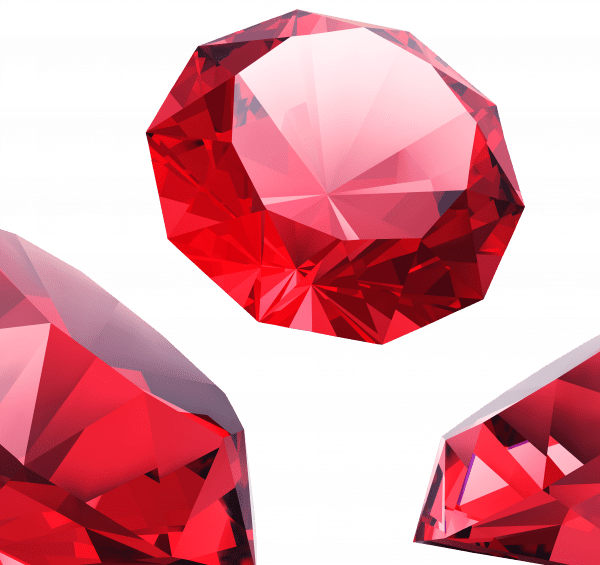 عکس الماس قرمز خام