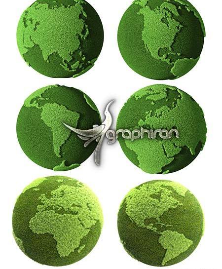 عکس خام رنگ سبز