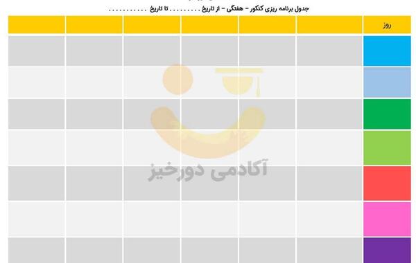دانلود عکس جدول خام
