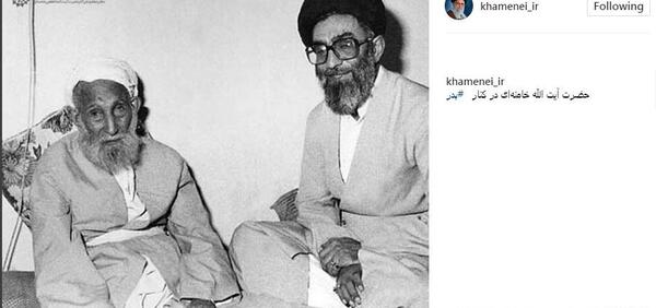 عکس خامنه ای بدون عمامه