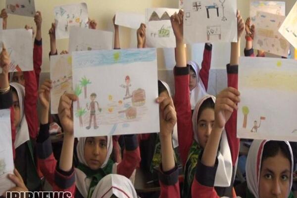 عکس نقاشی ساده دفاع مقدس