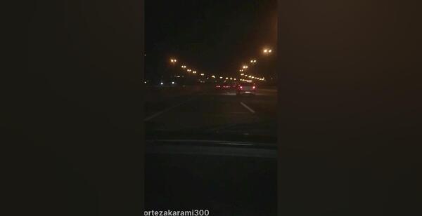عکس با ماشین در شب