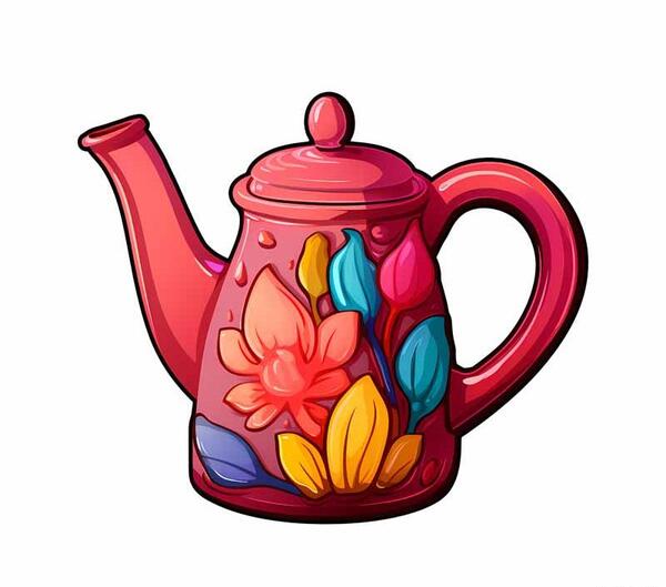 عکس نقاشی فانتزی قوری