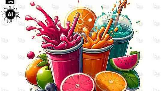 عکس با کیفیت آبمیوه