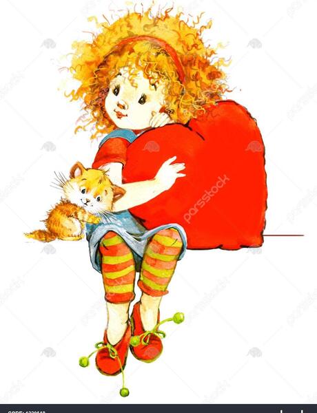 عکس نقاشی فانتزی دختر بچه