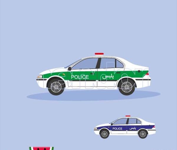 عکس نقاشی پلیس ایرانی