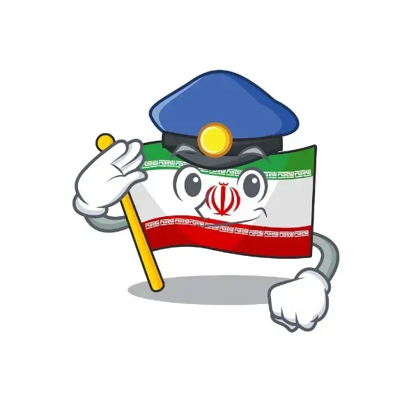 عکس نقاشی پرچم ایران آسان