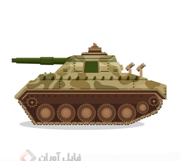 عکس نقاشی تانک جنگی